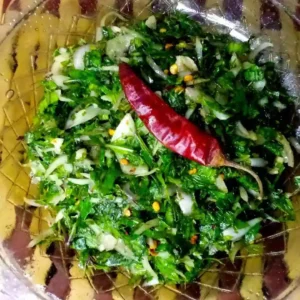 PUDINA PATA (পুদিনা পাতা ভর্তা)